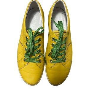 Ecco yellow and green women’s golf shoes. Size 41 EU. US size 10.5/11.